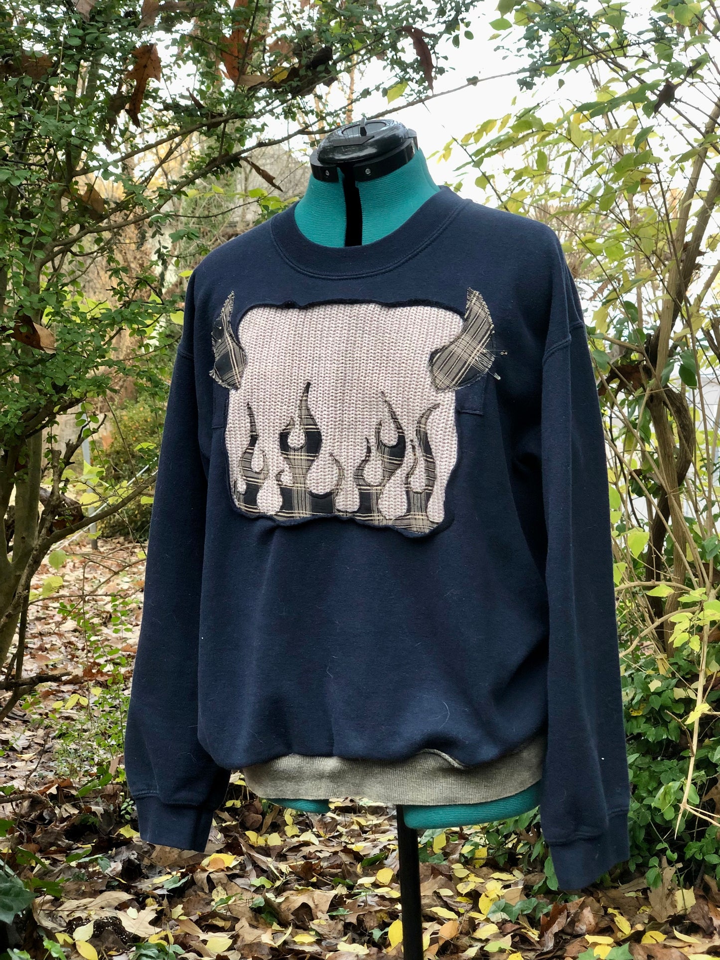 Lil Devil Sweatshirt Grey/Navy