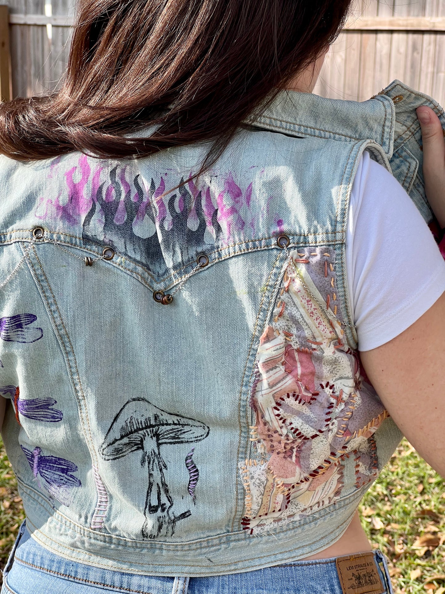 Upcycled Denim Vest